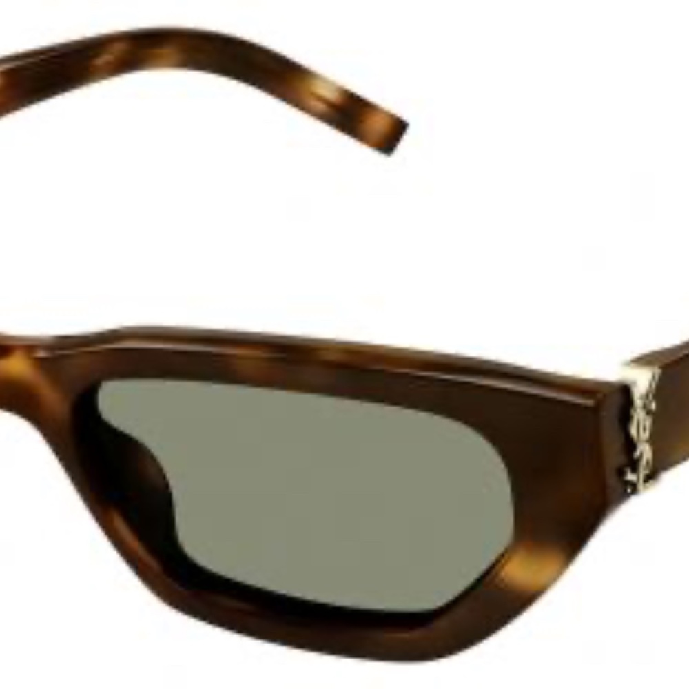 Saint Laurent Eyewear Sunglasses SL M126 003 Havana Squared RP: $508 - Picture 2 of 16